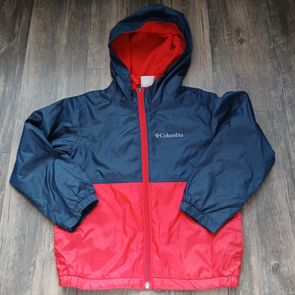 Columbia Blue and Red Hooded‎ Jacket